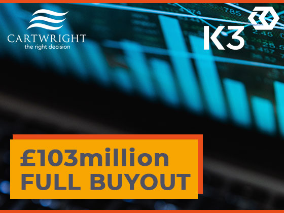 K3 Advisory and Cartwright announce £103 million full buyout